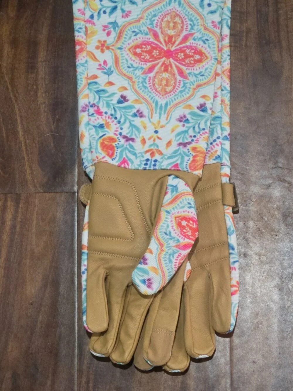 The Pioneer Woman Fok Geon  Long Gardening Gloves NWT Floral Grip Outdoor Work